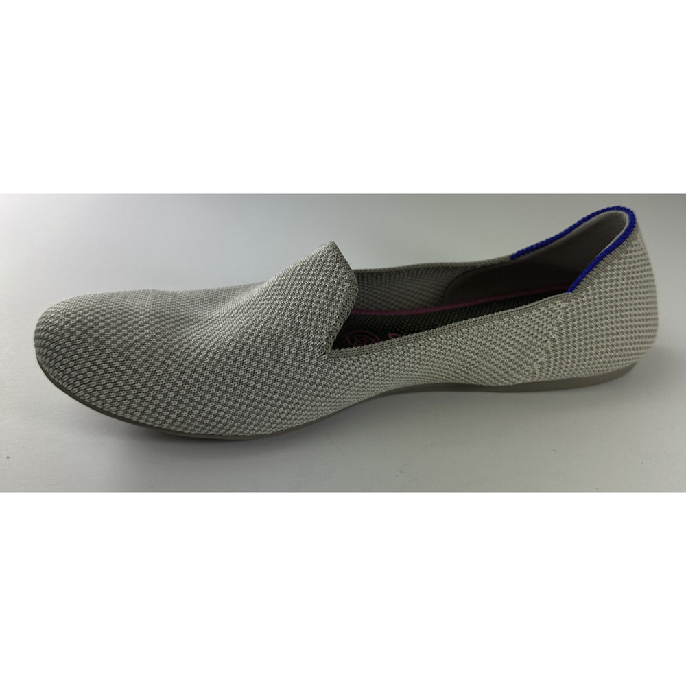 Rothy’s The Loafer Double Stitch Linen Tan Cream Slip On Shoes Women’s Size 8 - Picture 8 of 16